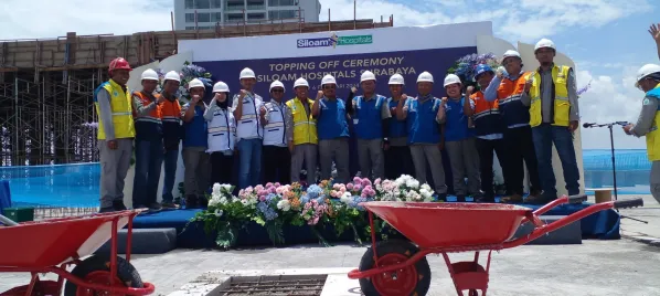 On Going Project Siloam Hospital New Gubeng 37 ~blog/2024/2/21/20_topping_off